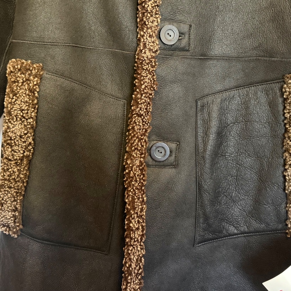Blue Duck Reversible Shearling Coat - Picture 4 of 12